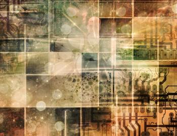 Abstract composition. Circuit Motherboard Technology