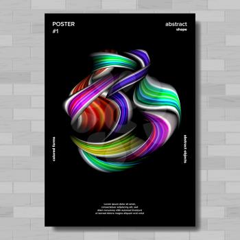 Modern Abstract Cover Poster Vector. Trendy Presentation. Creative Decoration. Illustration