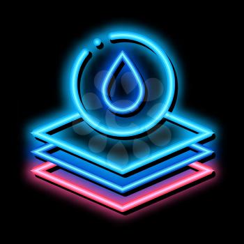 Absorbent Layers neon light sign vector. Glowing bright icon Absorbent Layers sign. transparent symbol illustration
