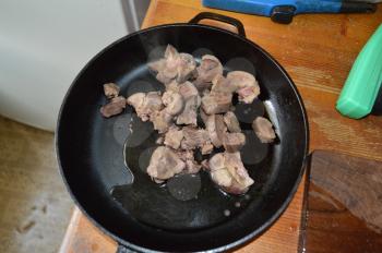 Cooking a beef kidney meat dish