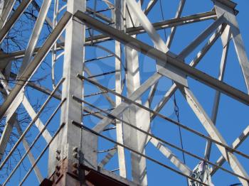 The design of the fire tower of the metal tower