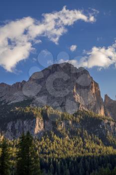 View of the Dolomites from Colfosco, South Tyrol, Italy