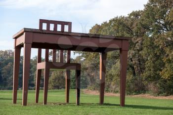 Huge table and chair in Parco di Monza