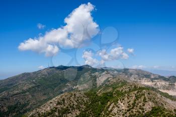 View from Mount Calamorro near Benalmadena Spain