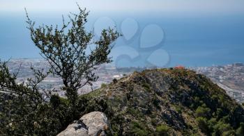 BENALMADENA, ANDALUCIA/SPAIN - JULY 7 : View from Mount Calamorro near Benalmadena Spain on July 7, 2017