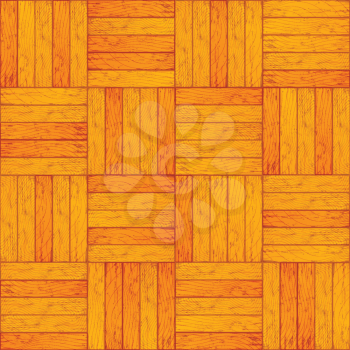 Colour yellow wooden parquet, realistic floor seamless