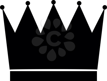 The crown black color it is black icon .