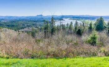 A view of the Youngs River in Astoria, Washington.