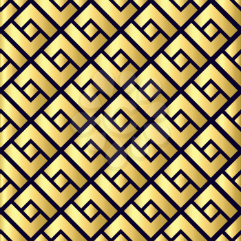 Abstract geometric seamless pattern. Gold background, modern stylish texture. Geo Chinese print fashion sacred geometry. Texture for wrapping paper, textiles, skins smartphones, website