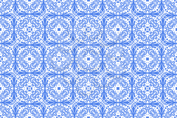 Portuguese azulejo tiles. Encaustic seamless patterns, prints. Oriental, Moroccan, geometric motifs. Suitable for packaging cosmetics, ceramics, T-shirts designs patchwork mosaics