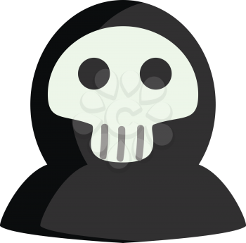 Halloween death mask vector illustration on white background 