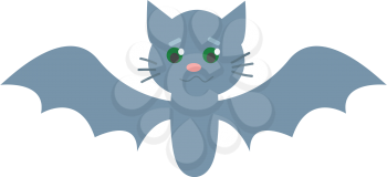 Cute little bat vector illustration 