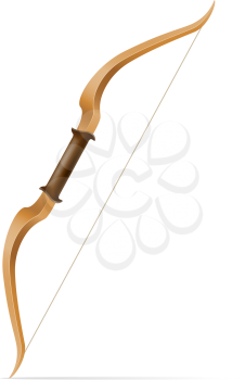 bow with arrows for shooting stock vector illustration isolated on white background