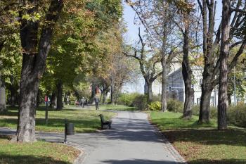 Autumn in Park Usce in Belgrade