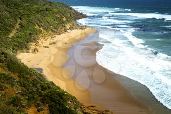 Beautiful waves on Glenaire beach in Australia