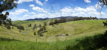 Beautiful view on hills at Buchan in Victoria, Australia