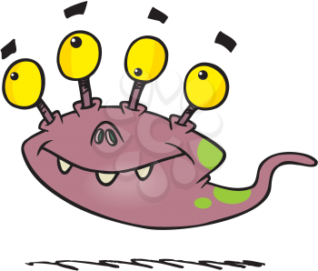 Royalty Free Clipart Image of a Creature