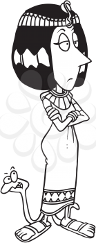 Royalty Free Clipart Image of Cleopatra