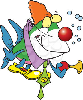 Royalty Free Clipart Image of a Clown Fish