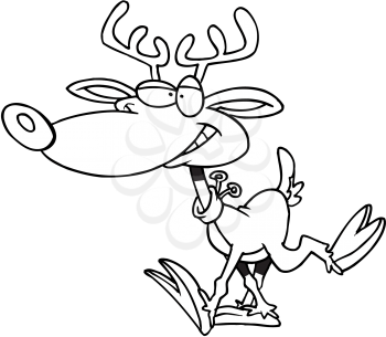Royalty Free Clipart Image of Rudolph