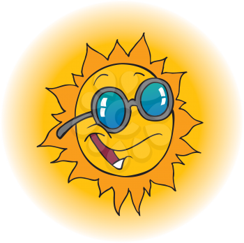 Royalty Free Clipart Image of the Sun