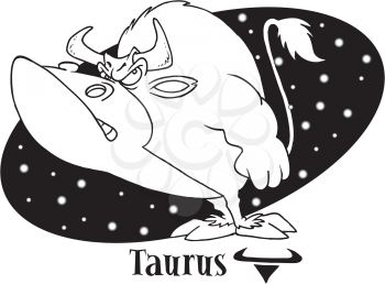 Royalty Free Clipart Image of Taurus