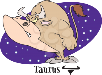 Royalty Free Clipart Image of Taurus