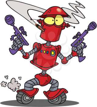Royalty Free Clipart Image of Robot