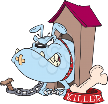 Royalty Free Clipart Image of a Watchdog
