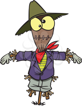 Royalty Free Clipart Image of a
Scarecrow