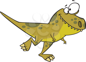 Royalty Free Clipart Image of a Tyrannosaurus Rex