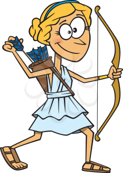 Royalty Free Clipart Image of Artemis