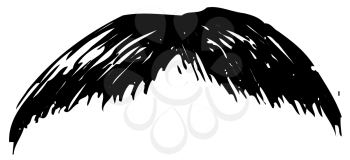 Royalty Free Clipart Image of a Droopy Moustache