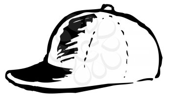 Royalty Free Clipart Image of a Baseball Cap