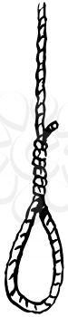Royalty Free Clipart Image of a Noose