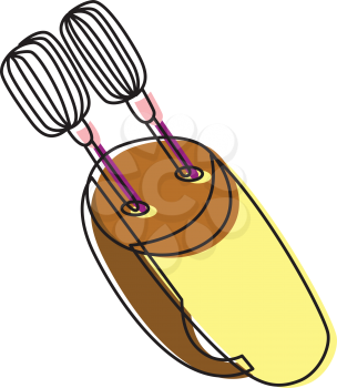 Royalty Free Clipart Image of an Egg Beater