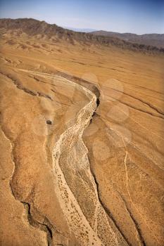 Royalty Free Photo of an Aerial of a Desert Landscape in Arizona, USA