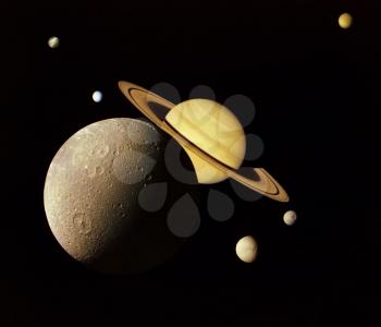 Royalty Free Photo of a NASA Image of Planets in Outer Space