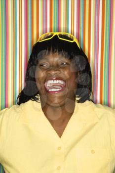 Royalty Free Photo of a Woman Laughing