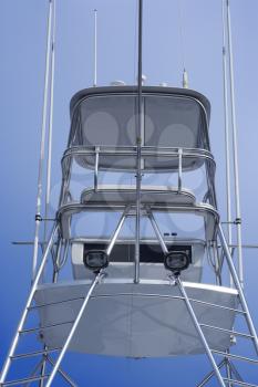 Royalty Free Photo of a Private Fishing Boat Lookout