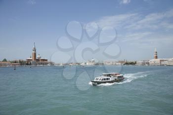 Royalty Free Photo of a Cruise Boat in Venice, Italy