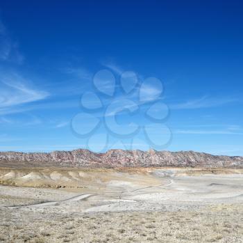Royalty Free Photo of a Desert Landscape With Rocky Cliffs in Cottonwood Canyon, Utah