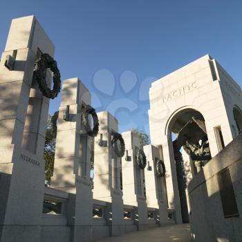 Royalty Free Photo of a World War II Memorial in Washington, D.C., USA
