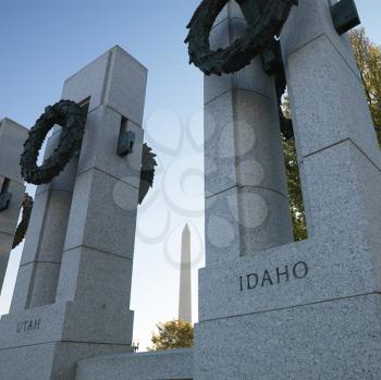 Royalty Free Photo of a World War II Memorial in Washington, D.C., USA.