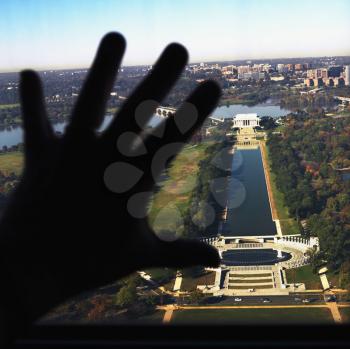 Royalty Free Photo of a View From Inside Washington Monument in Washington, DC, USA