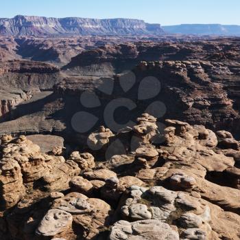 Royalty Free Photo of an Aerial View of the Grand Canyon National Park in Arizona, USA