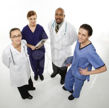 Royalty Free Photo of a Portrait of Medical Health Care Workers Smiling