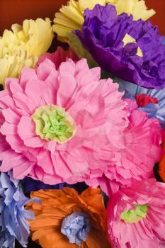 Royalty Free Photo of a Colorful Paper Flower Bouquet 