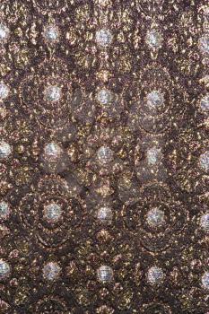 Royalty Free Photo of a Close-up of a Vintage Fabric 