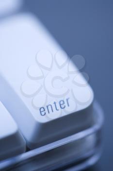 Royalty Free Photo of an Enter Key on a Computer Keyboard